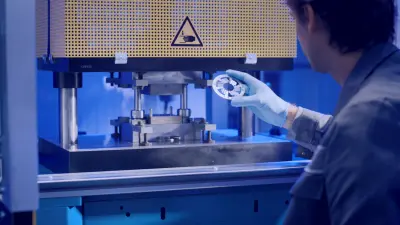 air foil bearing production foil press