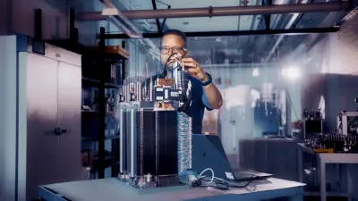 Prototype elektrolyse-stack met 100 cellen
